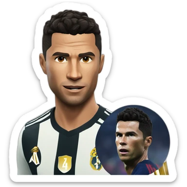 Free  fire  cr7 sticker