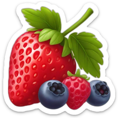 fraise,framboise et myrtille sticker