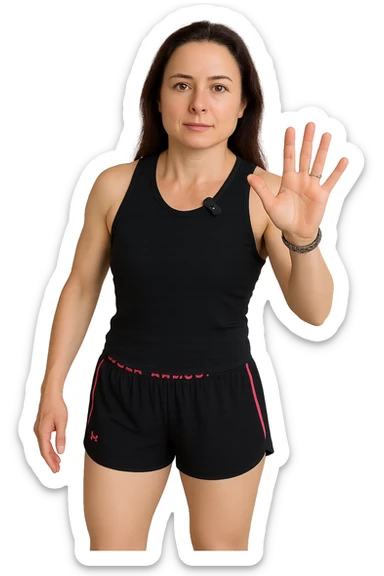 Donna senza cellulite grazie alla sua infiammazione sistemica bassa sticker