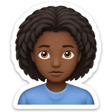 With a 4c hair sticker