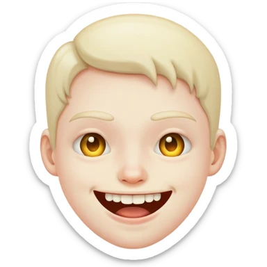 Disgusting smile sticker