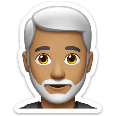 middle eastern man with light beard and short hair sticker