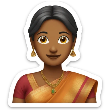 indian women with sari sticker