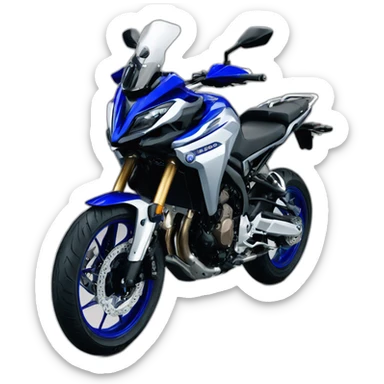 Yamaha tracer 7 icon performance blue and silver sticker