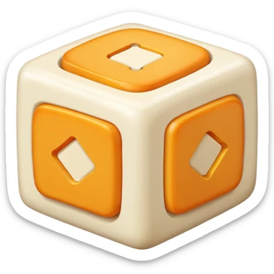 Paneer cube sticker