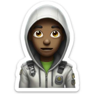 Locked in alien  sticker