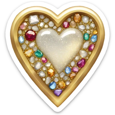 glamour heart sticker