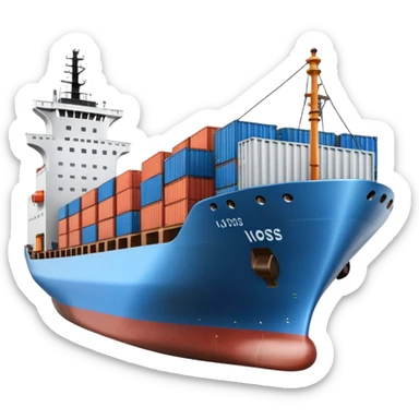 cargo ship sticker