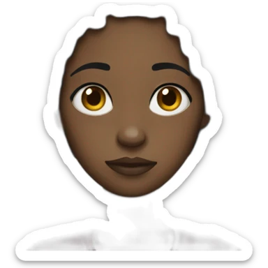 Depression black girl  sticker