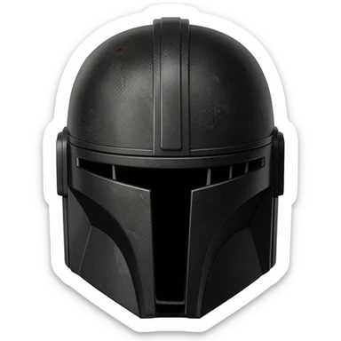mandalorian helmet sticker
