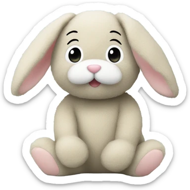 Bunny jellycat sticker