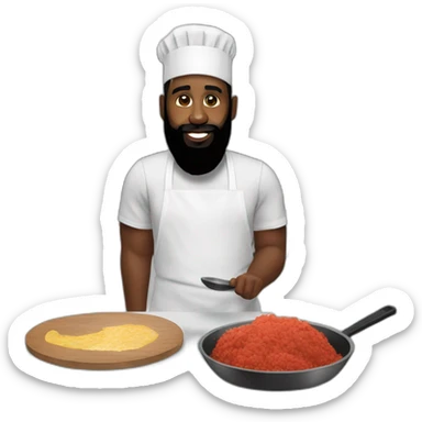 James harden cooking sticker