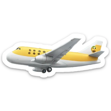 plane with a shar(k head sticker