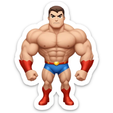 giant superhero who grew to massive size sticker