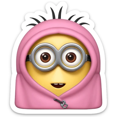 Minions rosa sticker