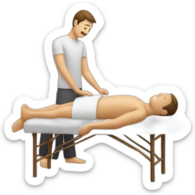 a-man-is-doing-a-massage sticker
