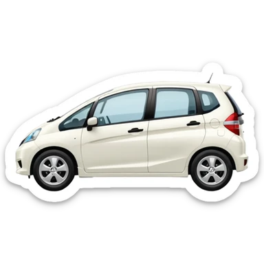 honda jazz ge white colour sticker