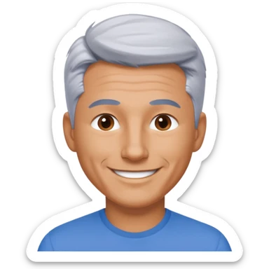 Man Silver fox sticker