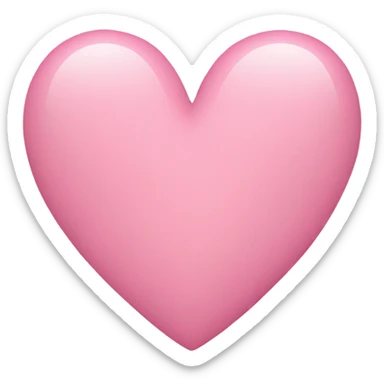 corazón rosa pastel sticker