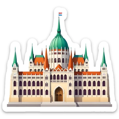 Budapest parliament emoji sticker