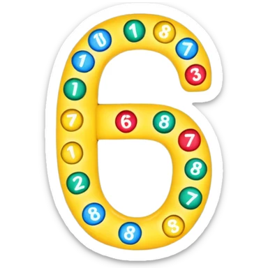 the numbers "1637" with Christmas lights wrapping it sticker