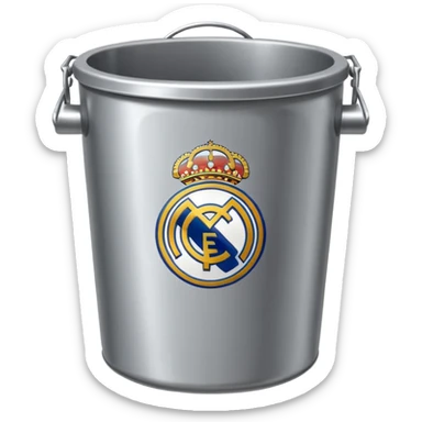 Real Madrid poubelle sticker