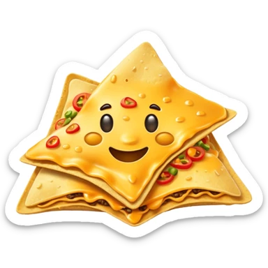 nachos with cheese sticker