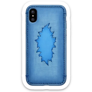 Denim iPhone sticker