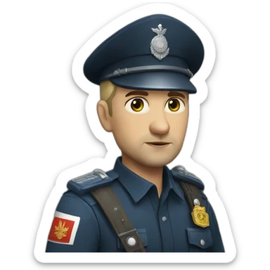 Russian Police witcher sticker