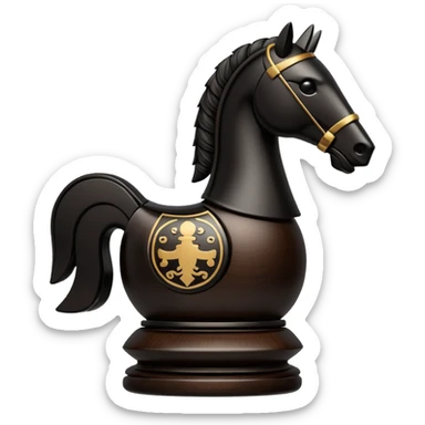 Chinese chess piece, knight piece sticker