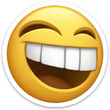Emoji laughing super hard sticker