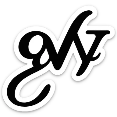 Signature at the bottom of the page sticker