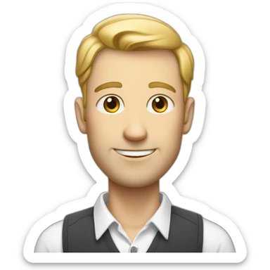 Very Tall whiteman sticker