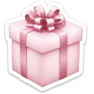 Light pink Christmas gifts under a white Christmas tree  sticker