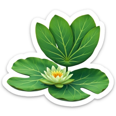 Water lily leaf sticker