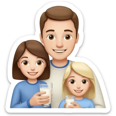 milk and daddy sticker