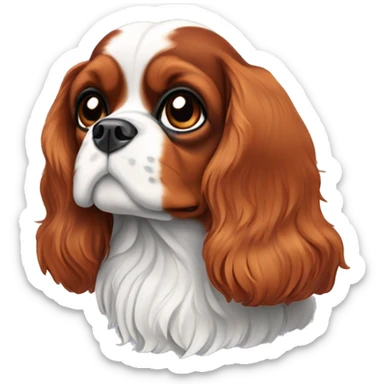  Cavalier King Charles spaniel tricolor sticker