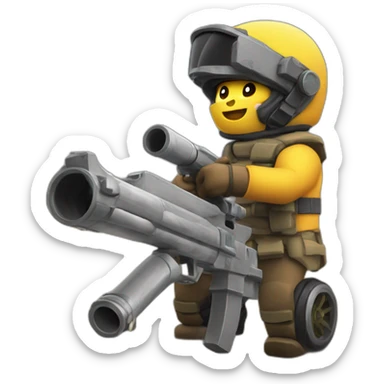 roblox noob emoji with rocket launcher and rav4 sticker