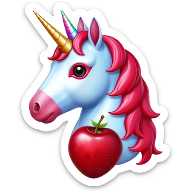 Unicorn cherries ￼ sticker