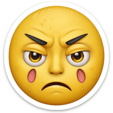 disgusted emoji sticker