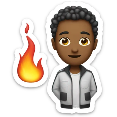 someone with heat sticker