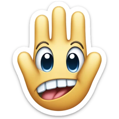 Diamond with Mickey Mouse hands sticker