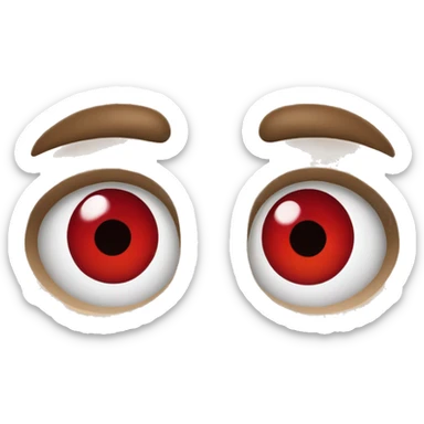 red eyes with blunt sticker