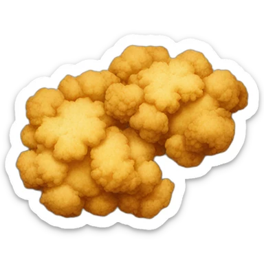 food fried cauliflower sticker