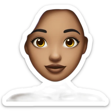 little-mermaid poisson noir girl sticker