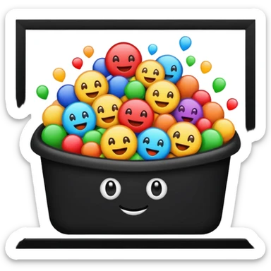 le même vidage qu'à gauche mais heureux sticker