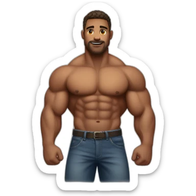 Big muscular boys sticker
