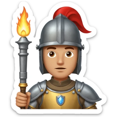 Castle Torch Guard sticker