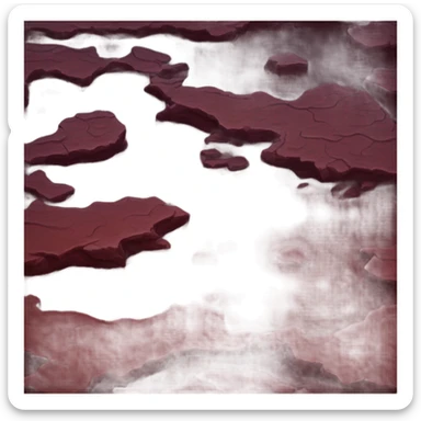 dark red bog sticker