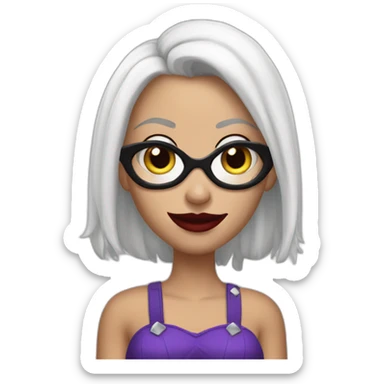 Harley queen peau blanche sticker